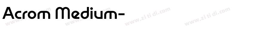 Acrom Medium字体转换
